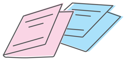 色つきファイル表紙